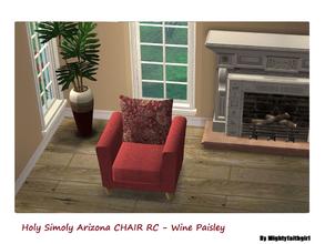 Sims 2 — MFG Holy Simoly Arizona Chair Recolor - Wine Paisley - 2 by mightyfaithgirl — Wine and Paisley recolor of Holy