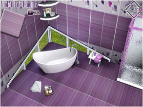Sims 3 — Violet Tile Floor 3 by Devirose — Created with Tsr Workshop,base game compatible,no need EP.Enjoy^^
