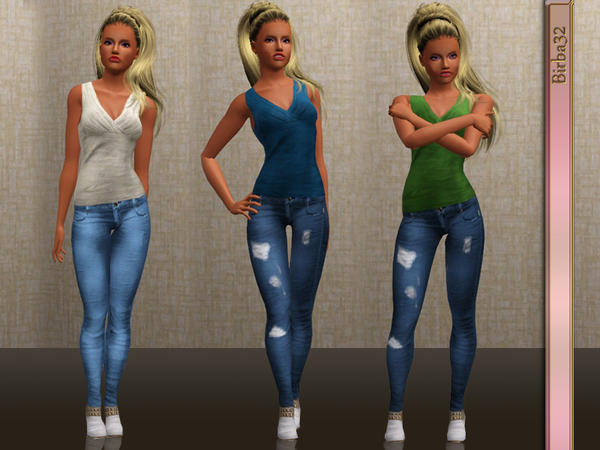 Sims 3 — Basic fashion set by Birba32 — Each sim that follow or not the current fashion, must have in her closet a pair