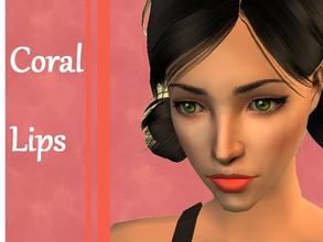 Sims 2 — Day to night Lip colours - Coral by Kara_Croft — 