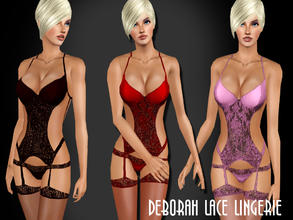 Sims 3 — Deborah Lace Lingerie  by saliwa — Charming and Quality Textured Lace Lingerie For Your Sims.