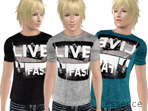 Sims 3 — Live Fast by simseviyo — New t-shirt for guys 