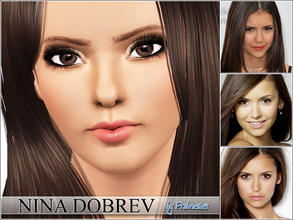 Sims 3 — Nina Dobrev (Vampire Diaries, Elena) by Pralinesims — Nina Dobrev, the beautiful actress, now as a sim! For more
