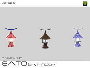 Sims 3 — table lamp sato by jomsims — table lamp sato