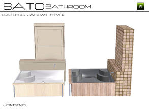 Sims 3 — Sato bathtub jacuzzi style (bathroom) by jomsims — Sato bathtub jacuzzi style (bathroom)