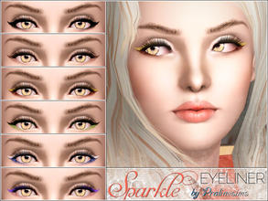 Sims 3 — Sparkle Eyeliner by Pralinesims — New beautiful, glittering winged eyeliner for your sims! Your sims will love