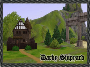 Sims 3 — Darby Shipyard by JCIssette — All your Medieval Sims will find all their metal needs at this fine shipyard full