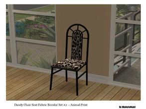 Sims 2 — MFG SH Dandy Chair Fabric SET #2 - Animal Print by mightyfaithgirl — Animal print ( Leopard spots) Chair fabric