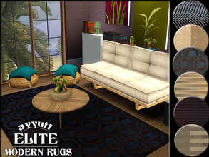 Sims 3 — Elite Modern Rugs by ayyuff — 6 new modern rugs... 
