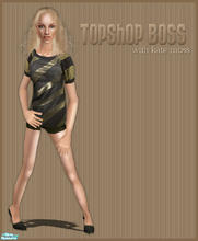 Sims 2 — TopShop Boss with Kate Moss by slice — Four outfits from the Kate Moss collection at Topshop.com