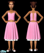 Sims 2 — Belly dancer dress up by andi and grim — this is good for halowe\'en it is pink so its what little brats wear