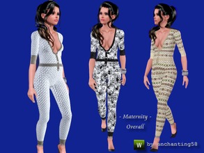 Sims 3 —  - Maternity - Overall for Everyday and Leisure by enchanting58 — A full suit for the pregnancy, for everyday