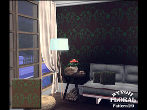 Sims 3 — Floral Pattern29 by ayyuff — Recolorable pattern with 2 palettes