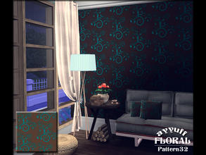 Sims 3 — Floral Pattern32 by ayyuff — Recolorable pattern with 2 palettes