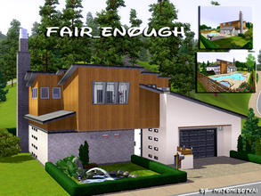 Sims 3 — Fair_enough by matomibotaki — Family- friendly home with lovely surrounding and cozy atmosphere, multi leveld