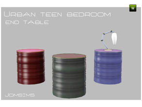 Sims 3 — urban  teen bedroom end table by jomsims — urban teen bedroom end table