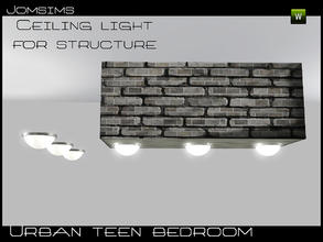 Sims 3 — ceiling light for structure urban teen bedroom by jomsims — ceiling light for structure urban teen bedroom