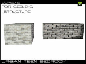 Sims 3 — structure ceiling urban teen bedroom by jomsims — structure ceiling urban teen bedroom