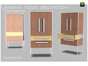Sims 3 — dresser urban teen bedroom by jomsims — dresser urban teen bedroom