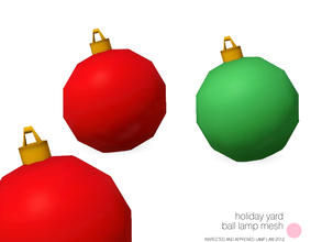 Sims 3 — Holiday Yard Ball Lamp Mesh by DOT — Holiday Yard Ball Lamp Mesh by DOT of The Sims Resource