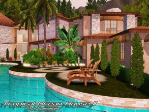 Sims 3 — Tropical Dream House II by Pralinesims — EP's required: World Adventures Ambitions Late Night Generations Pets