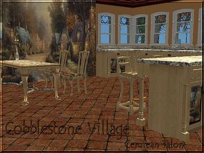 Sims 2 — Cobblestone Village by Cerulean Talon — Rich colors and deep textures that are perfect for the cold seasons.