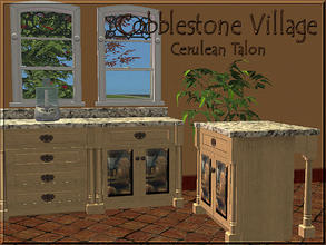 Sims 2 — Cobblestone Village - Counters by Cerulean Talon — Rich colors and deep textures that are perfect for the cold