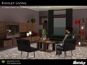 Sims 3 — Kinsley Livingroom by Mutske — I was in the mood for some modern livingroom. The chair can be used as a modular