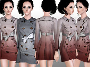 Sims 3 — Outdoor SET_173_3 by ShakeProductions — -Belted silk trench coat recorable with 3 pallets