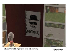 Sims 2 — Breaking Bad Painting & Poster SET #1 - Heisenberg Sketch by mightyfaithgirl — Sketch of Heisenberg ( taken