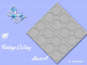 Sims 3 — MB-VintageCeilingStuccoA by matomibotaki — MB-VintageCeilingStuccoA, vintage stucco design ceiling tile in