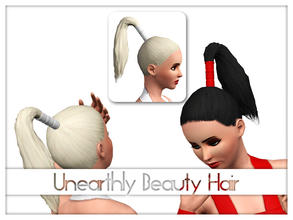 Sims 3 — Unearthly Beauty Hair by Kiolometro — Unearthly fashion for Sims. Strange and unusual accessories complete this