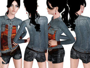 Sims 3 — TEEN Outdoor_2 (Jackets) by ShakeProductions — -Teen outfit.Denim jackets.