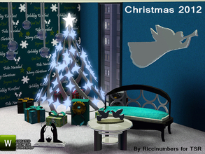 Sims 3 — FREE Christmas 2012 by TheNumbersWoman — Trendy Modern Christmas set that leans towards the Stylish Sim in all