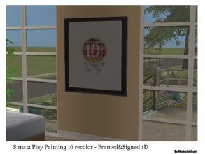 Sims 2 — One Direction Painting RC SET 1 - Framed and Signed by mightyfaithgirl — Framed & Signed 1D Picture is a