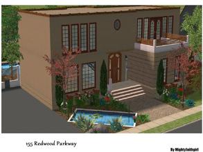 Sims 2 — 155 Redwood Parkway by mightyfaithgirl — Modern 3 bedroom with 2 balconies, 4 car parking, pool, dining room,