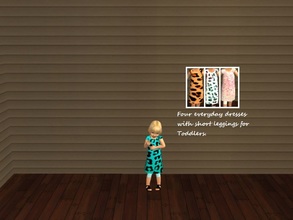 Sims 2 — Everyday Dresses for Toddlers. by Xodess — This set consists of four everyday dresses for Toddler\'s; two