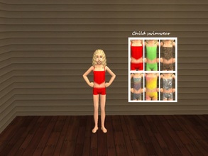 Sims 2 — Girl - Child Swimwear Set by Xodess — This set consists of six swimsuits for your girl Child. I hope they like