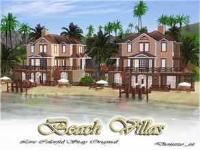 Sims 3 — Beach Villas by denizzo_ist — Beach Villas Requires; World Adventures, Ambitions, Late Night, Pets I wish you
