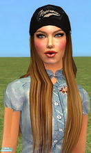 Sims 2 — Kendra Hair Set With Abercrombie Cap - Brown by Harmonia — Hairstyle from raonsims..4 Different cap