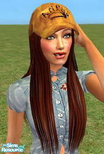 Sims 2 — Kendra Hair Set With Abercrombie Cap - Red by Harmonia — Hairstyle from raonsims..4 Different cap with.Requires