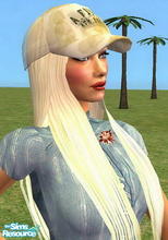 Sims 2 — Kendra Hair Set With Abercrombie Cap - Blonde by Harmonia — Hairstyle from raonsims..4 Different cap