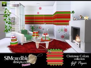 Sims 3 — Christmas Gift Paper by SIMcredible! — simcredibledesigns.com
