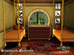 Sims 3 — Fratres- Steampunk Bedroom by Lulu265 — A Steam-punk inspired Bedroom especially created for the Frates project