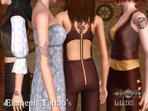 Sims 3 — Fratres- Steampunk Tattoos by Lulu265 — These Tattoos, inspired by Avatar were made especially for the Fratres