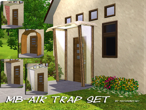 Sims 3 — MB-AirTrap Set by matomibotaki — MB-AirTrapSet, 5 deco built items with i or 2 recolorable areas, partly with