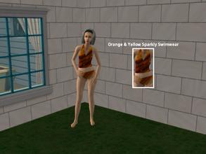 Sims 2 — [01] - Elder Swimwear - Orange. by Xodess — These two swimwear outfits are for Elders... my second outfits for