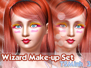 Sims 3 — Wizard Makeup Set by TsminhSims — - A New set about Wizard :D - Included 5 items: + Eyeliner + Eyes Contact +