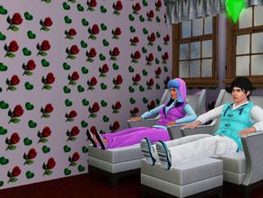 Sims 3 — roses by g3rocks — lovely roses on wall