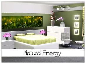 Sims 3 — Natural Energy Bedroom by Kiolometro — Energy of nature will help truly relax in the bedroom. And soothing